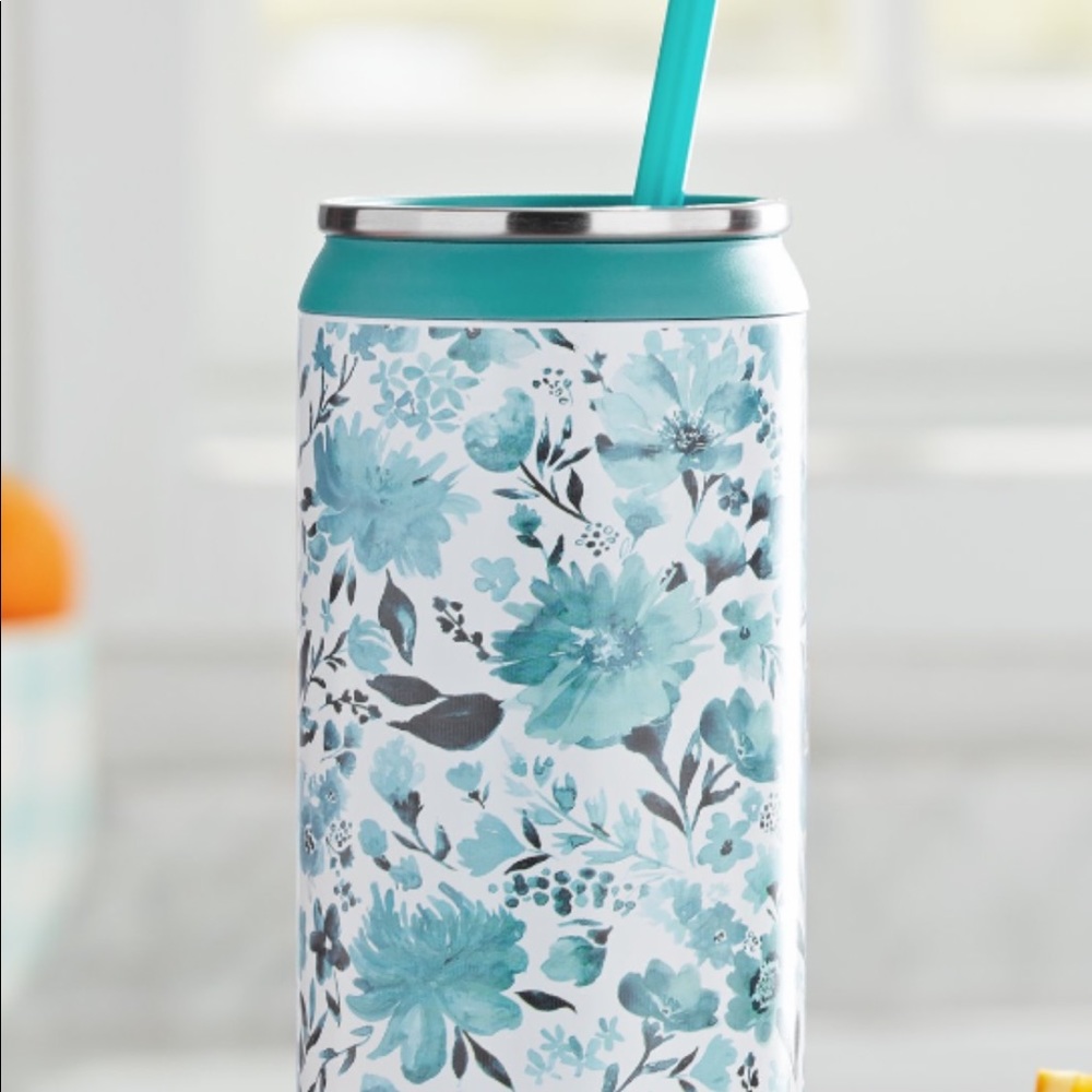 Pioneer Woman Can Cooler Tumbler, Teal